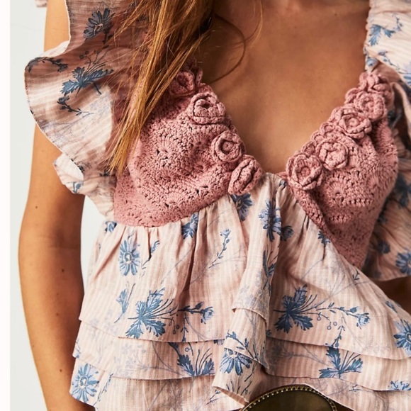 Free People Tops - Final price ✨Free people buttercup crotchet tank